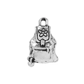 1 Pc Tibetan Silver SCHOOL BAG 3D 24mm x 15mm Charms Pendants, Lead & Nickel Free Metal Charms Pendants Beads