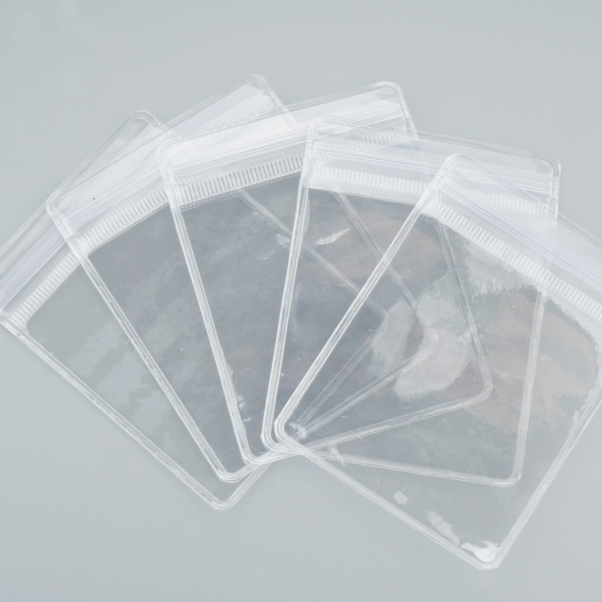 100 count Reusable Clear PVC transparent Zip Lock Jewelry Bag Eco-friendly Multi-sizes available