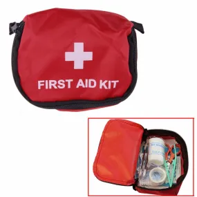 11*15.5*5cm First Aid Kit 0.7L Red Camping Emergency Survival Bag Bandage Drug Waterproof free shipping