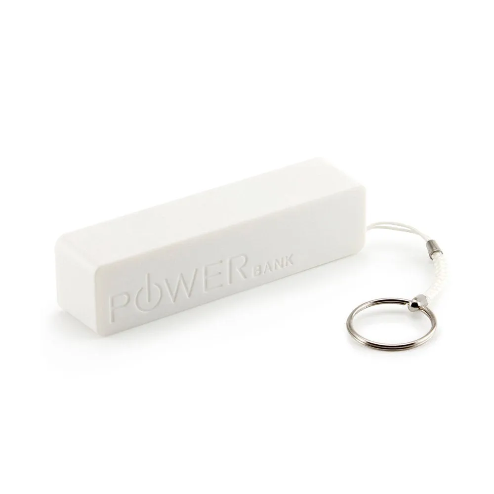 2600mAh Universal Power Bank Backup External Battery Pack Portable USB Charger white