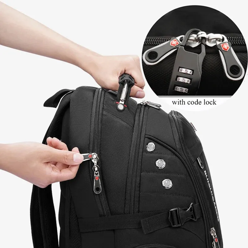 3％ Off | 2024 Waterproof 17 Inch Laptop Backpack Men USB Charging Travel Backpack Women Oxford Rucksack Male Vintage School Bag Mochila