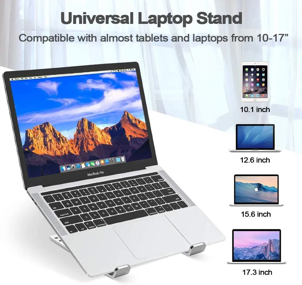 Adjustable Foldable Portable Aluminium Laptop Stand