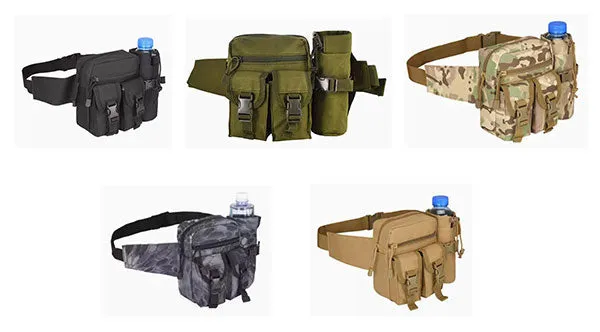 Airsoft Tactical Military Multi-Purpose Outdoor Hiking Cycling Sports Water Bottle Waist Bag 5 Colours ATB006