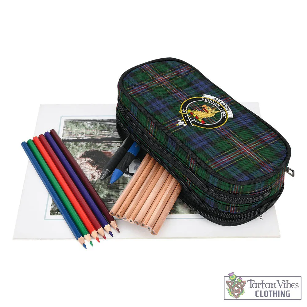 Allison Tartan Pen and Pencil Case with Family Crest