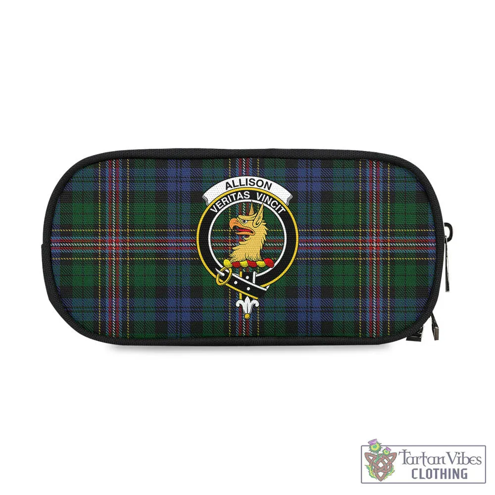 Allison Tartan Pen and Pencil Case with Family Crest