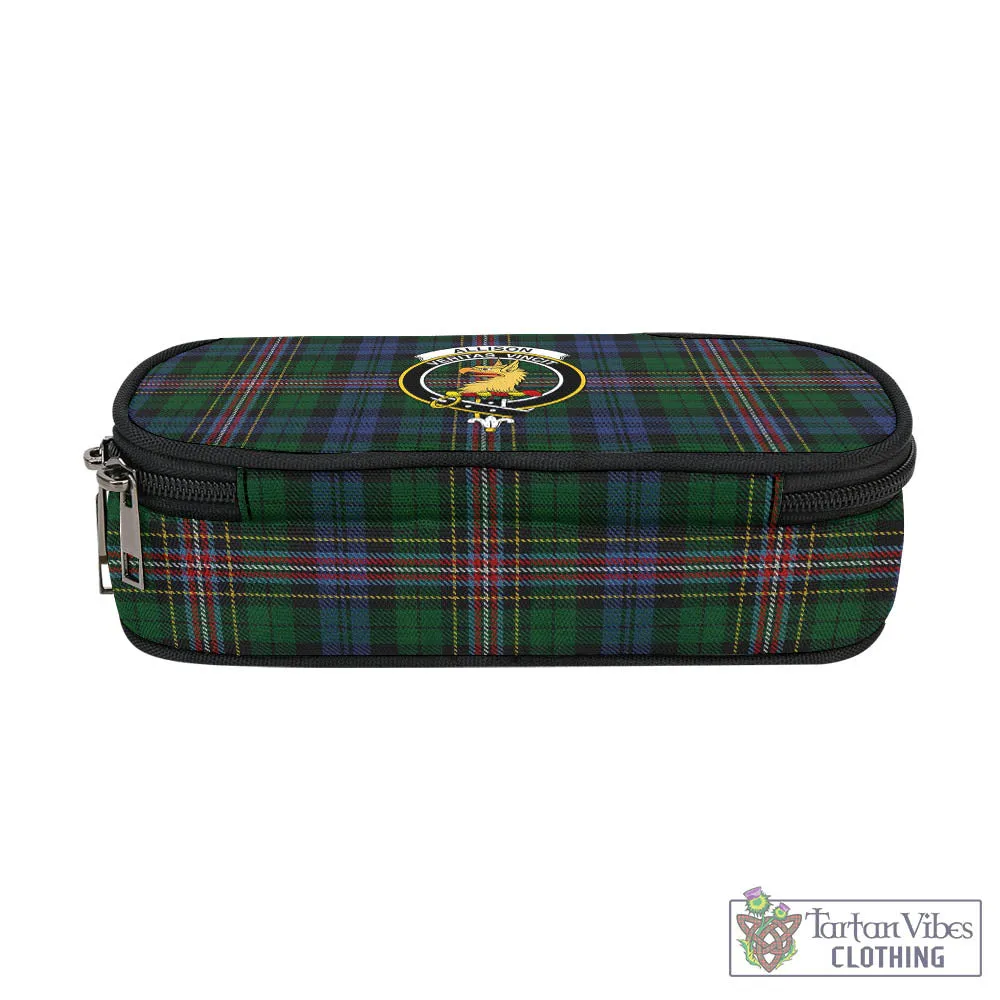 Allison Tartan Pen and Pencil Case with Family Crest