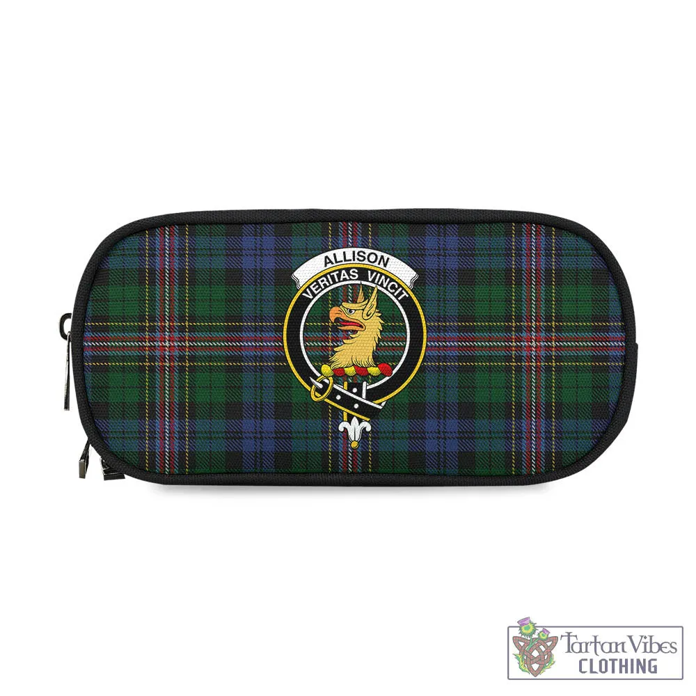 Allison Tartan Pen and Pencil Case with Family Crest