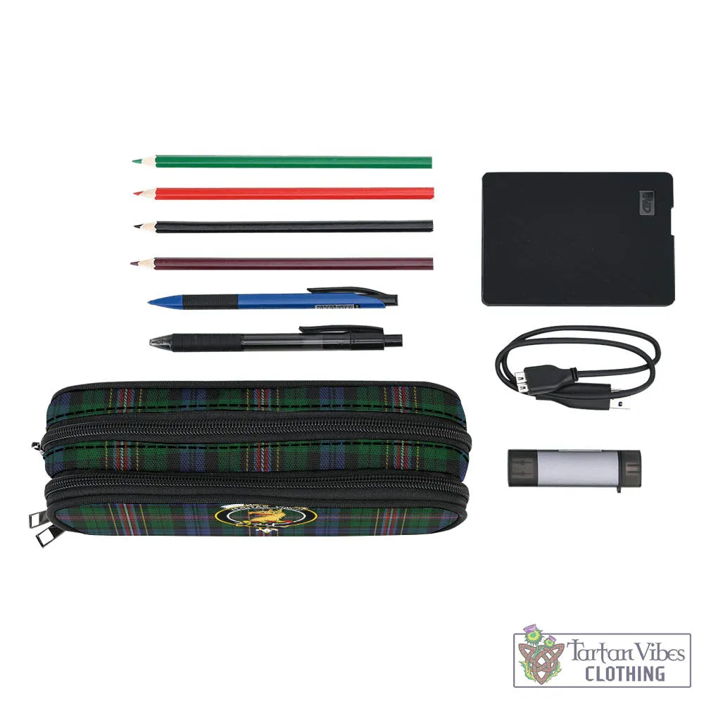 Allison Tartan Pen and Pencil Case with Family Crest