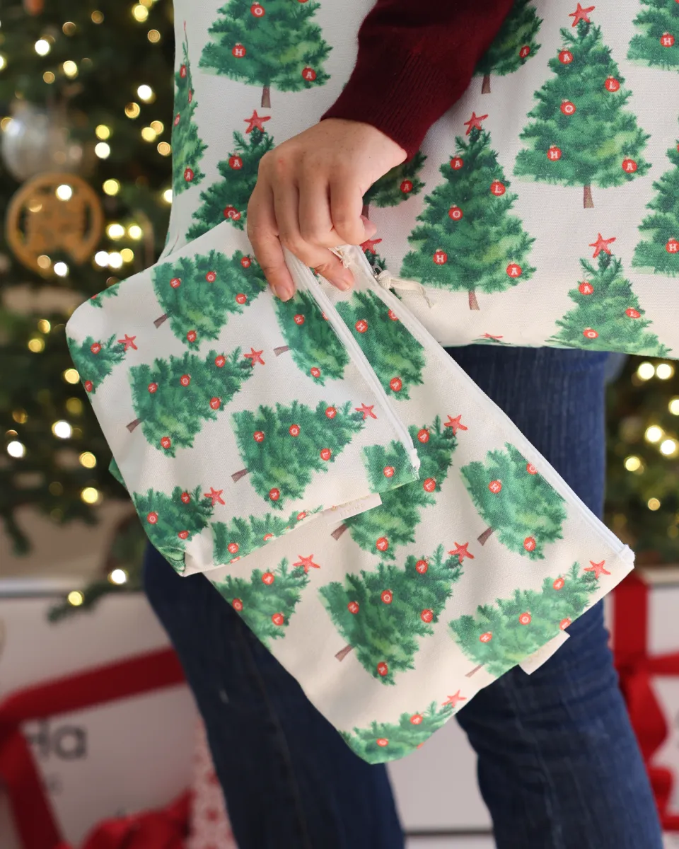 Aloha Star Christmas Cosmetic Bag, Large