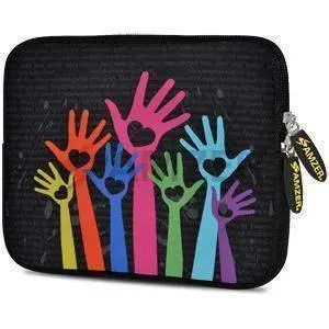 Amzer 10.5 Inch Neoprene Notebook Tablet/iPad Sleeve - Hand on Heart