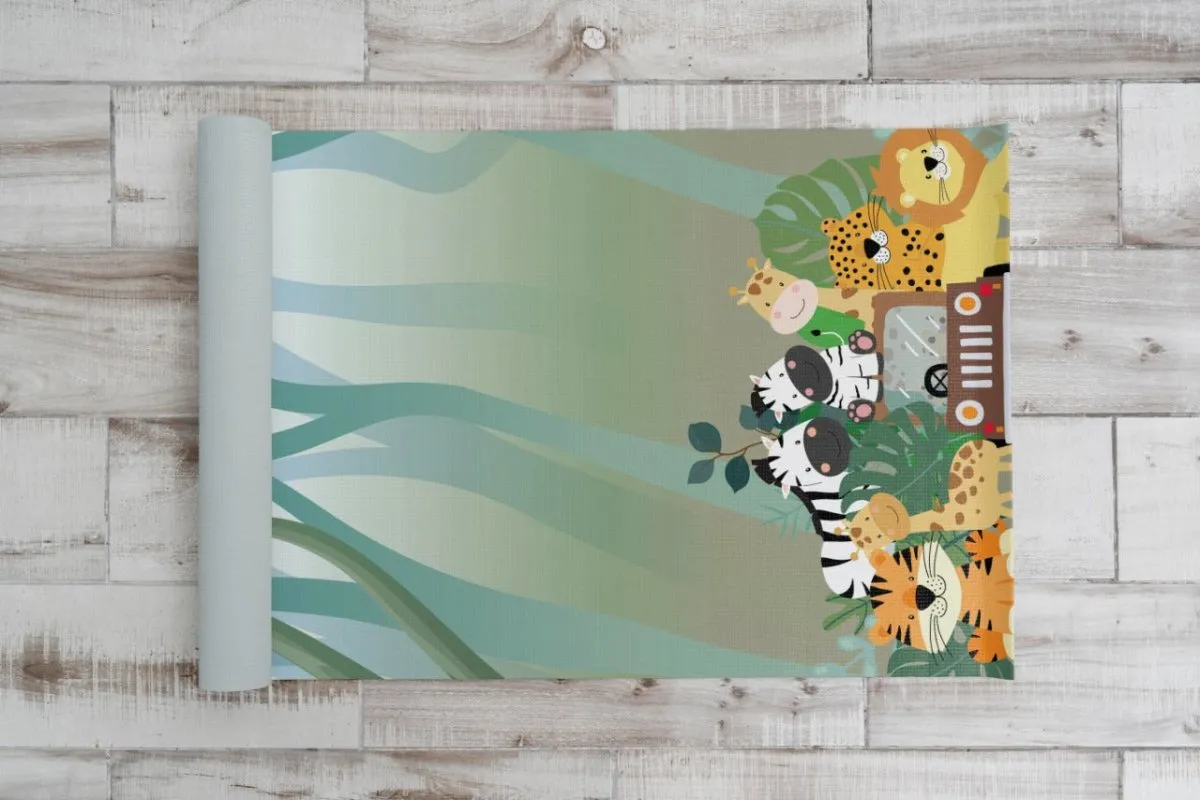 Animal Safari Kids Yoga Mat