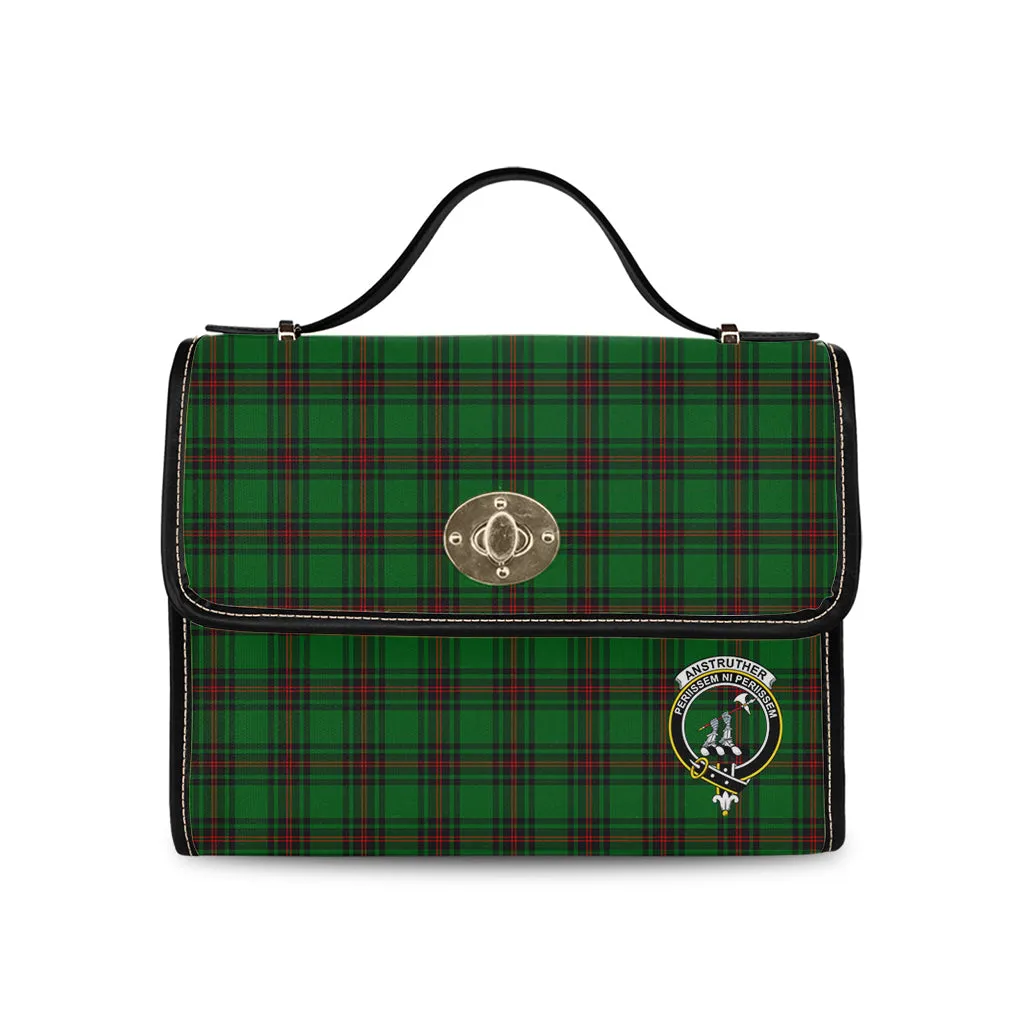 Anstruther Tartan Waterproof Canvas Bag with Family Crest