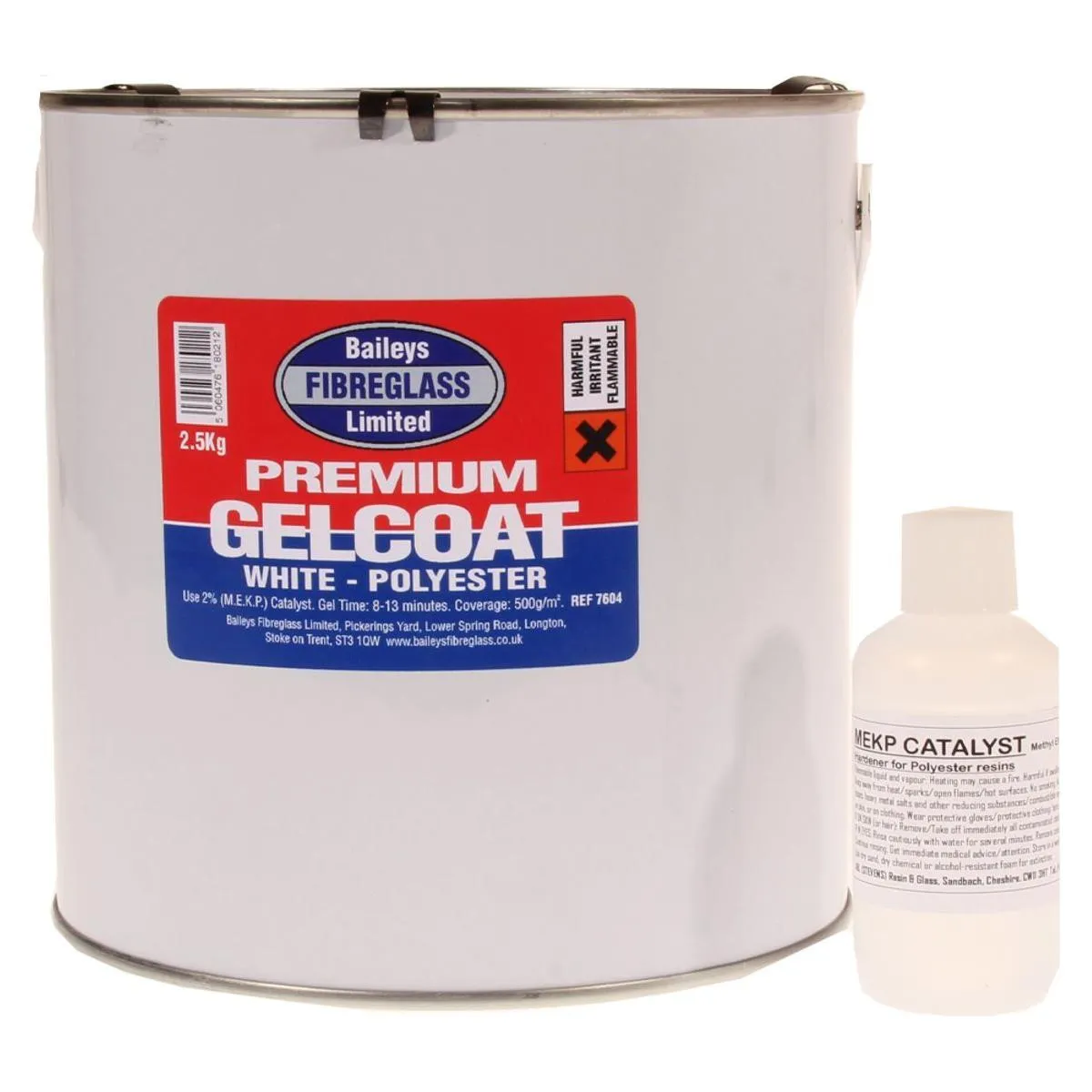 Baileys Fibreglass Gelcoat Brilliant White 2 5kg for Large Fibreglass Jobs