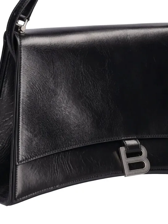 Balenciaga   Medium Crush leather shoulder bag 