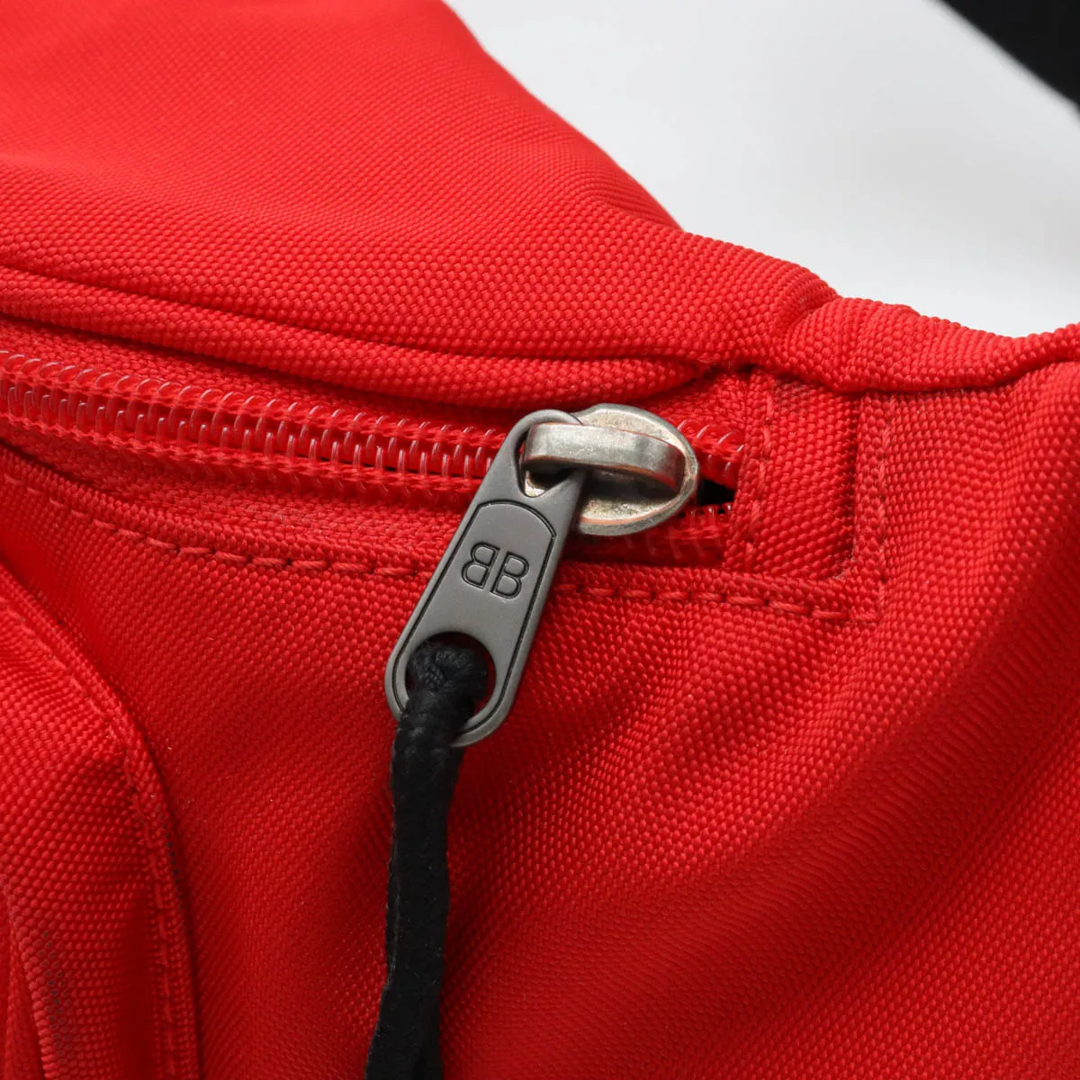 Balenciaga Nylon Canvas Belt Bag Red