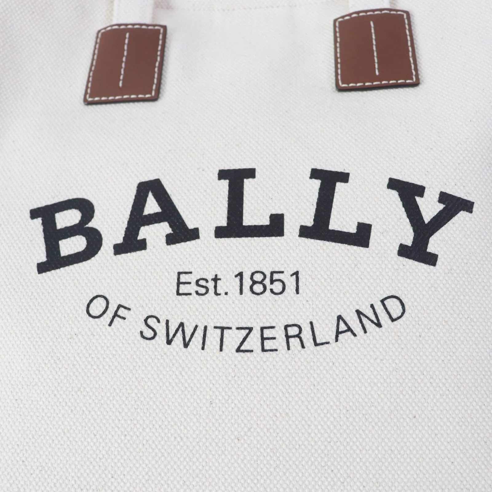 Bally CRYSTALIA ST Canvas Leather Tote Bag