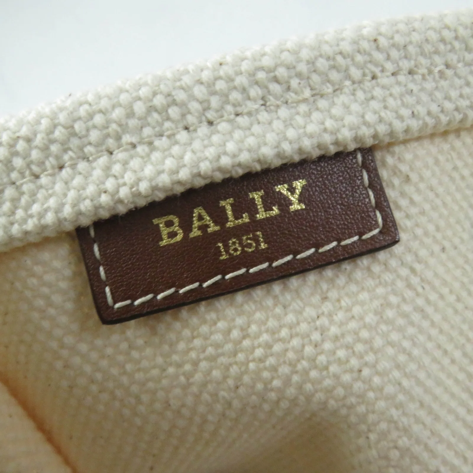 Bally CRYSTALIA ST Canvas Leather Tote Bag