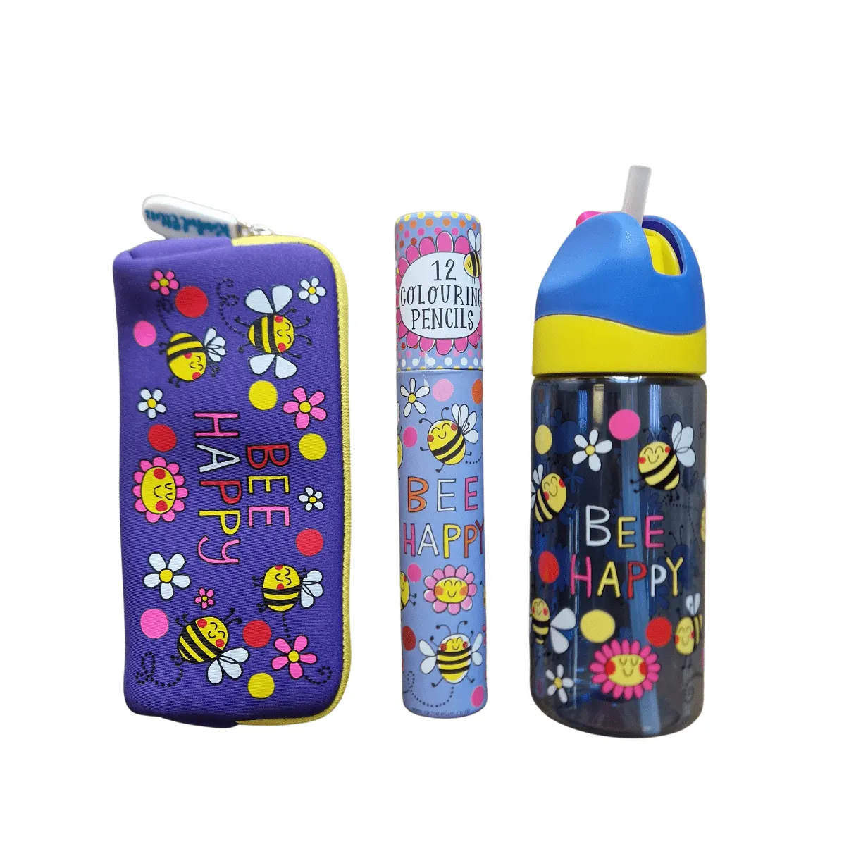 Bee Happy Stationery & Water Bottle Gift Set