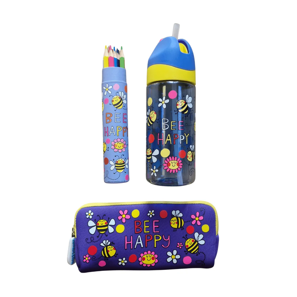 Bee Happy Stationery & Water Bottle Gift Set