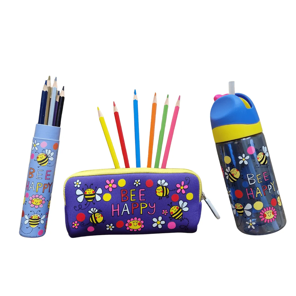 Bee Happy Stationery & Water Bottle Gift Set