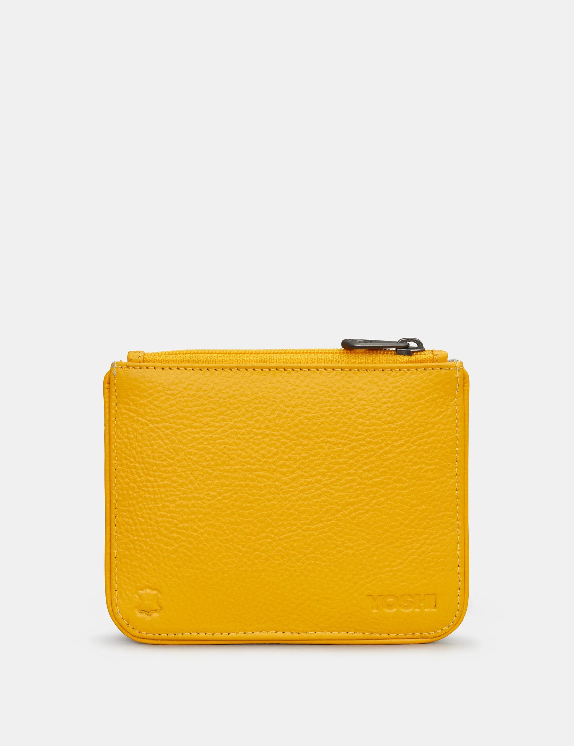 Bee Hive Zip Top Leather Purse