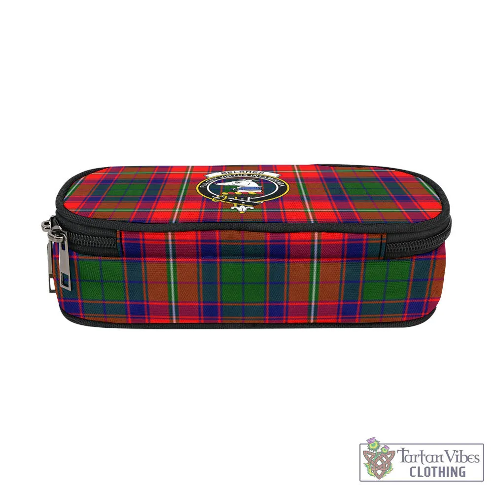 Belshes Tartan Pen and Pencil Case with Family Crest