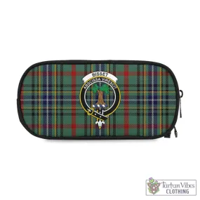 Bisset Tartan Pen and Pencil Case with Family Crest