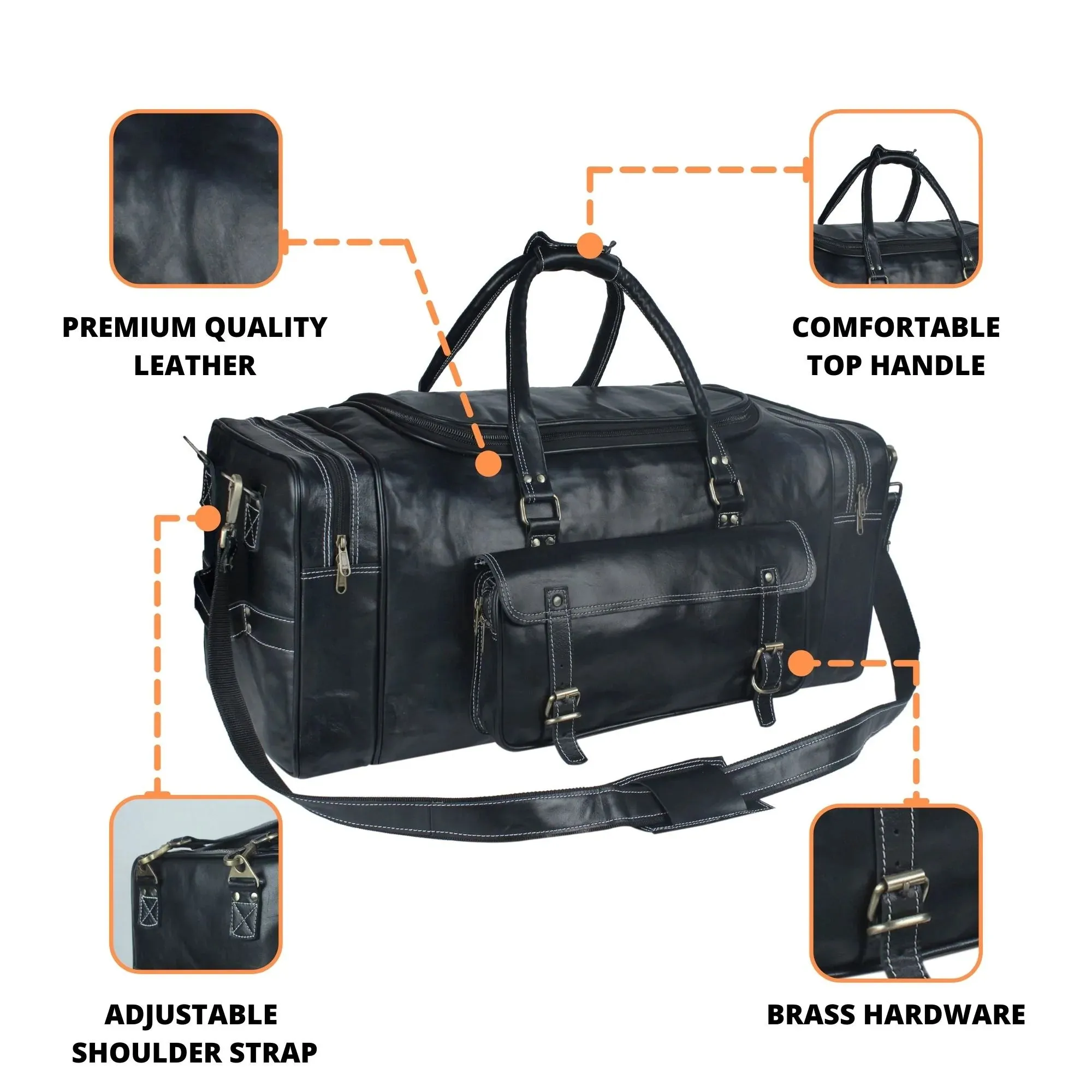 Black Gloss Weekend Duffle Bag