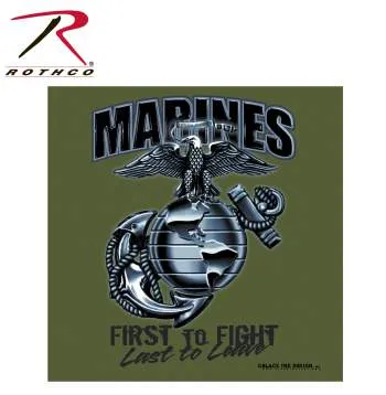 Black Ink Marines First To Fight T-Shirt