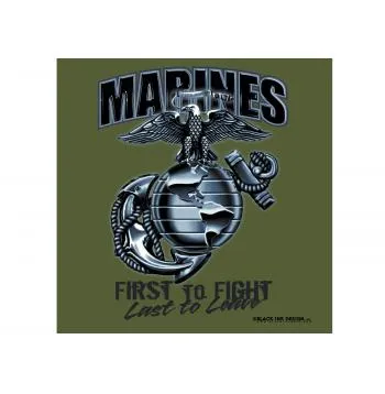 Black Ink Marines First To Fight T-Shirt