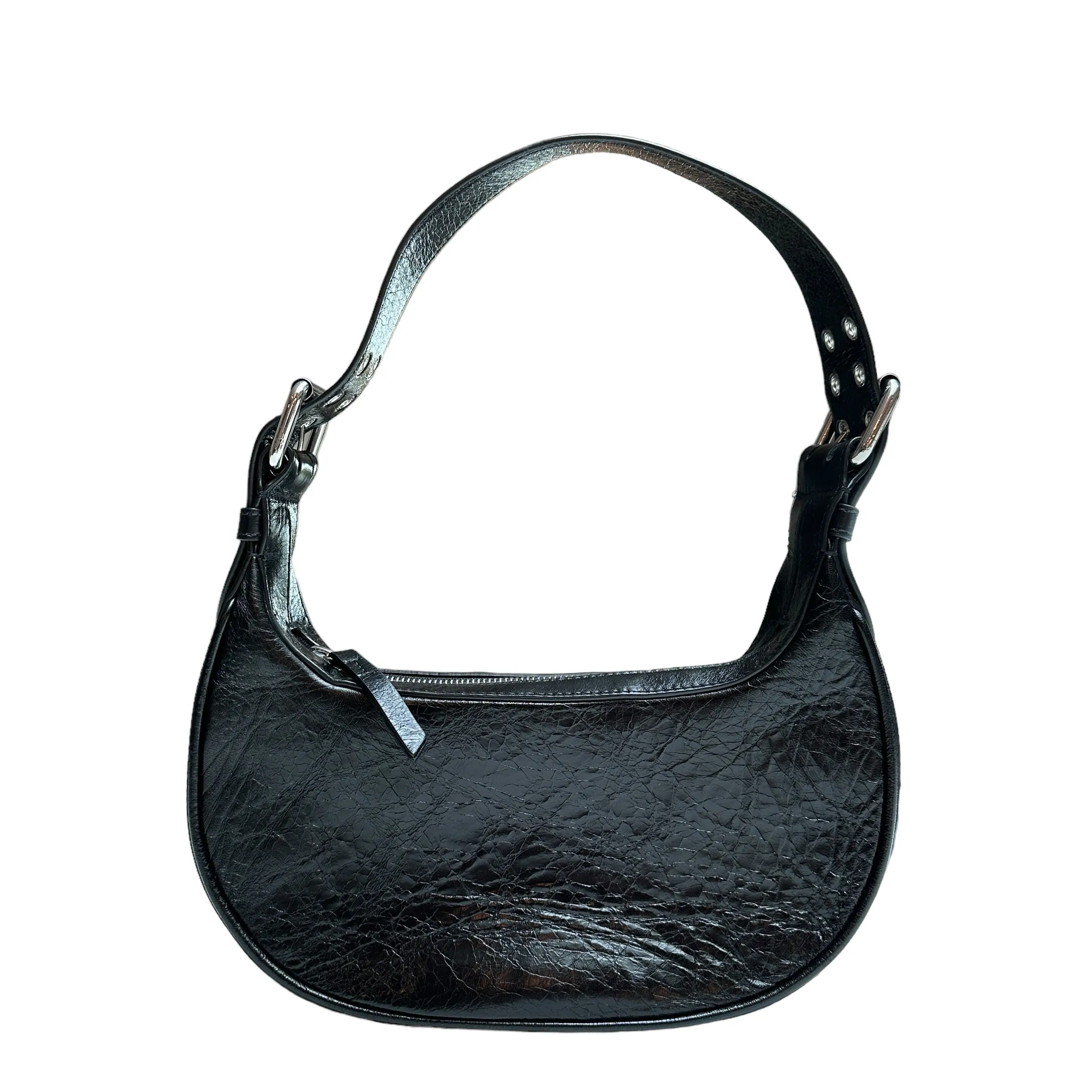 Black Leather Shoulder Bag