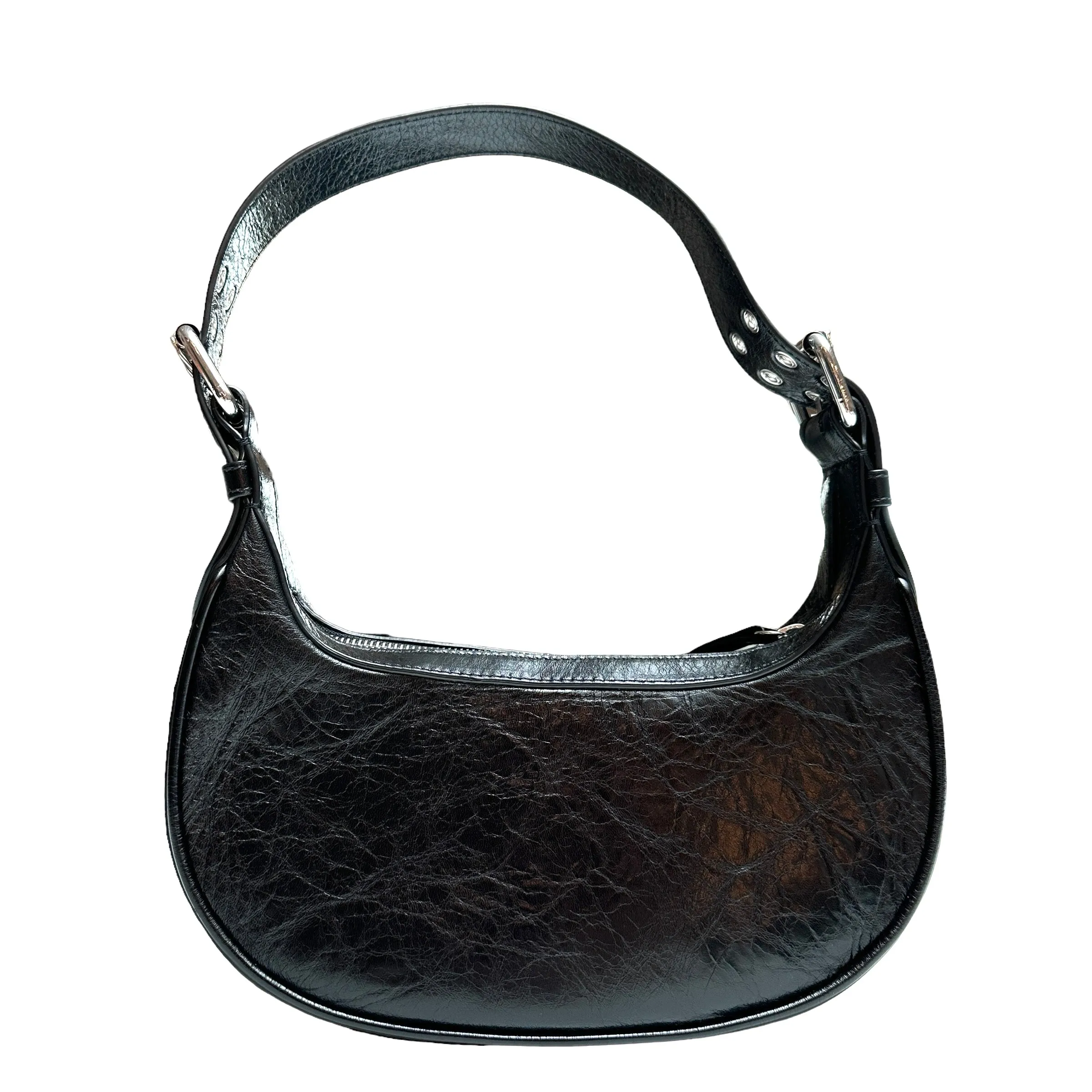 Black Leather Shoulder Bag