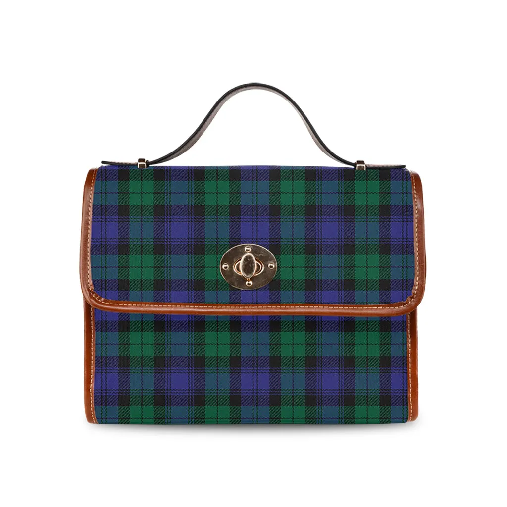 Black Watch Modern Tartan Waterproof Canvas Bag