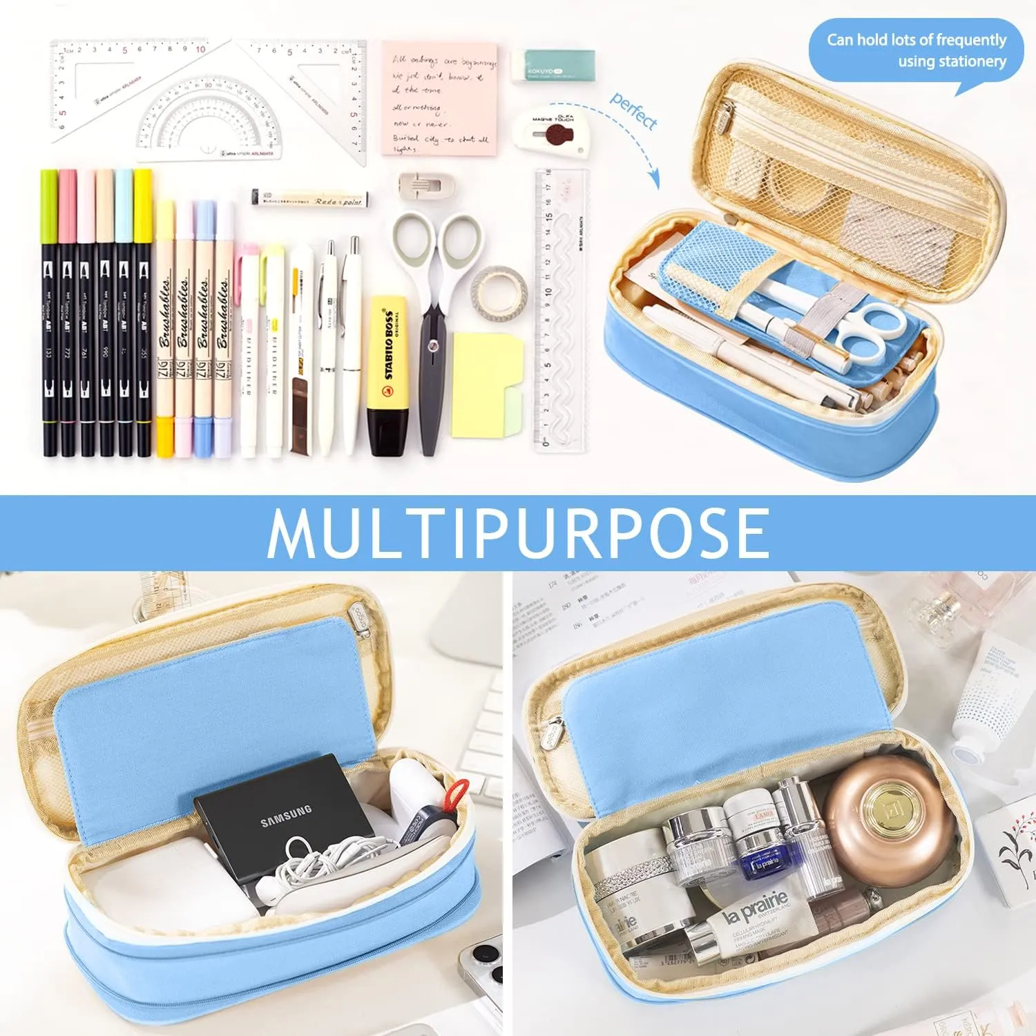 Blushbees® Capacity Pencil Pen Case