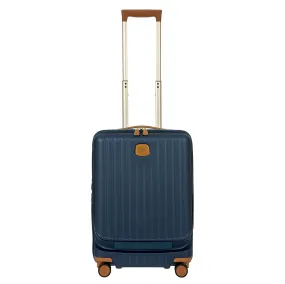 Bric's Capri 21" Spinner W/ Pocket Expandable - Matte Blue