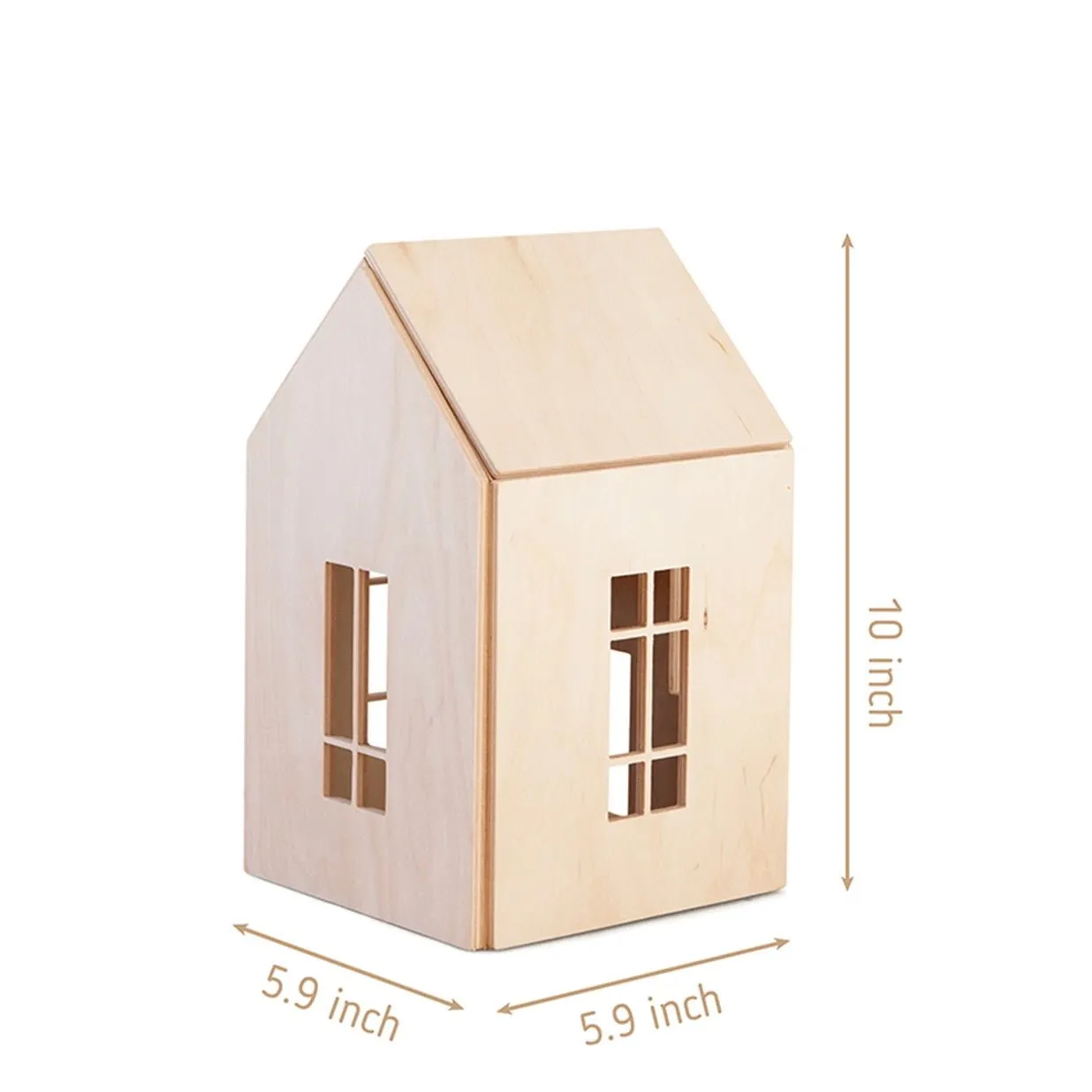 Build and Play Magnetic Wooden Dollhouse