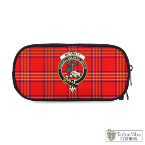 Burnett Modern Tartan Pen and Pencil Case with Family Crest