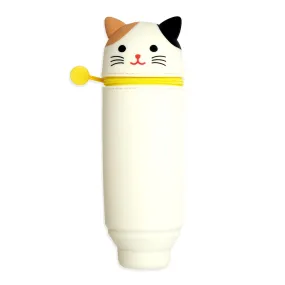 Calico Cat Stand Up Pen Case