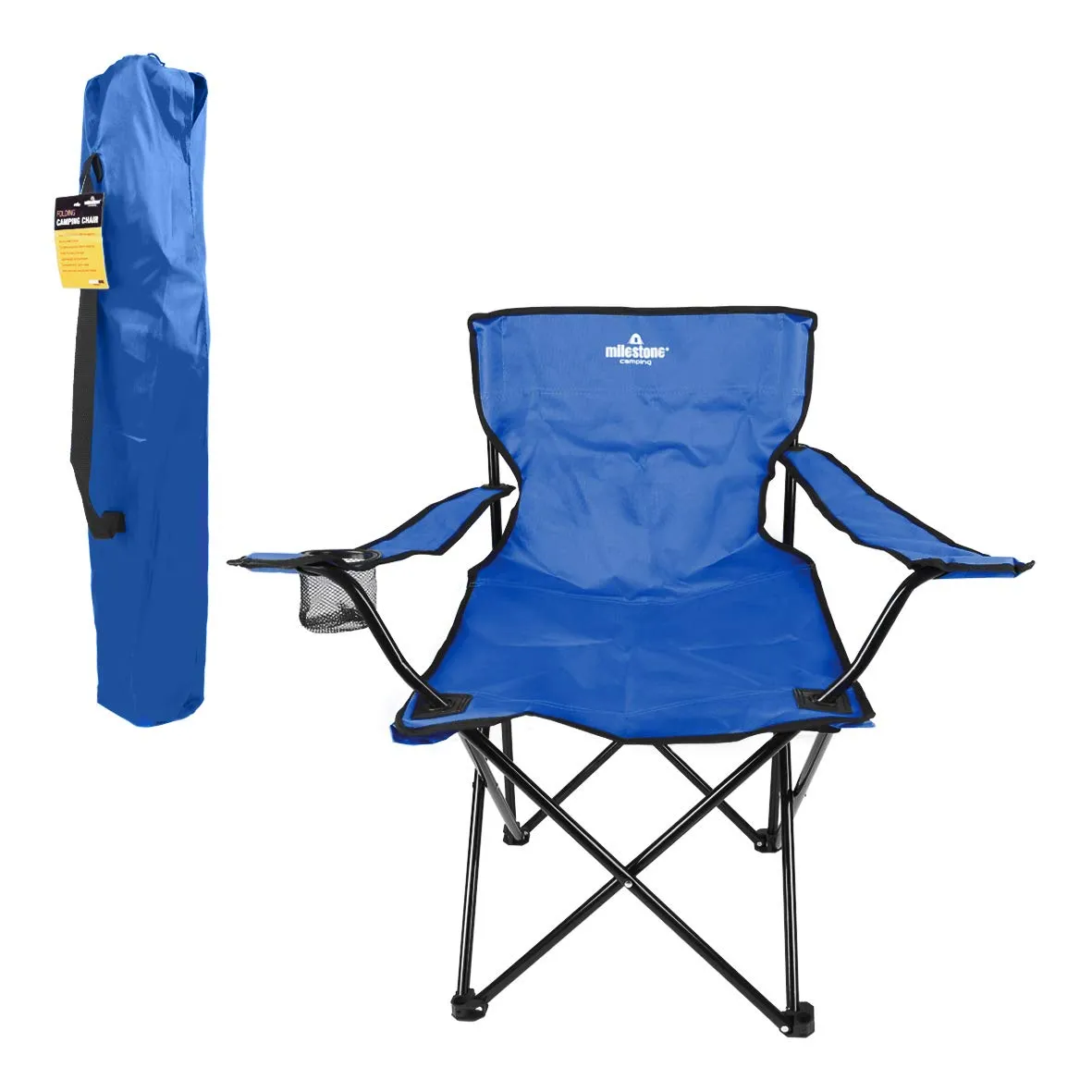 Camping Folding Chair Lightweight Blue