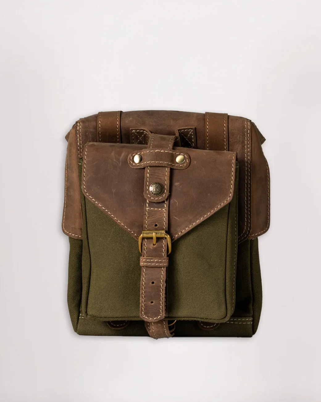 Canvas & Leather Tank Bag - Small