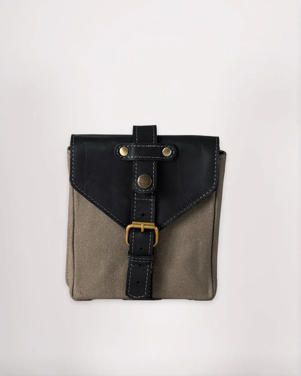 Canvas & Leather Tank Bag - Small