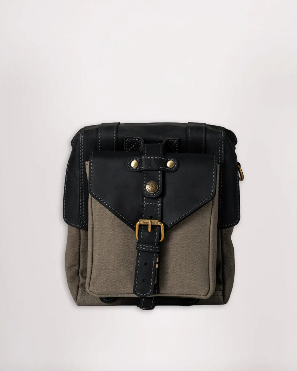 Canvas & Leather Tank Bag - Small