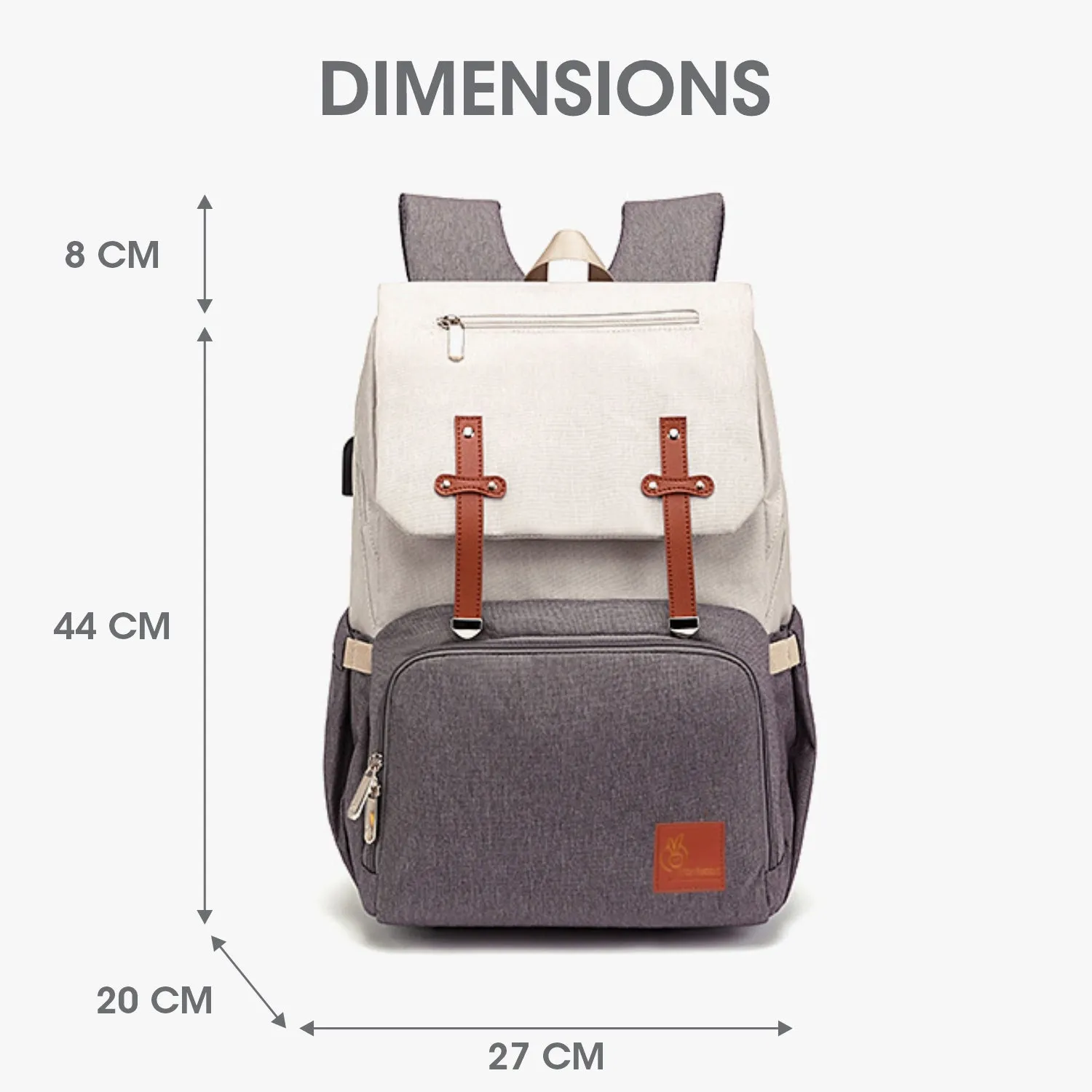 Caramello Smart Diaper Bags For Mother With High-Quality Water-Resistant Material