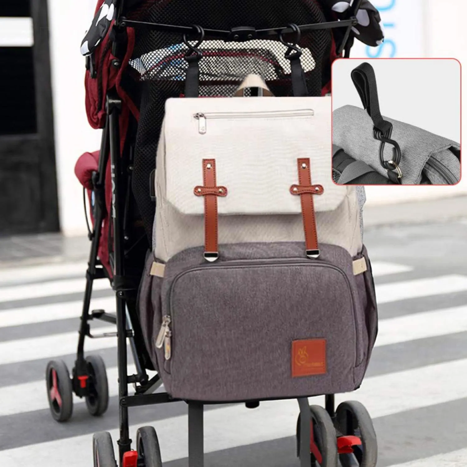 Caramello Smart Diaper Bags For Mother With High-Quality Water-Resistant Material