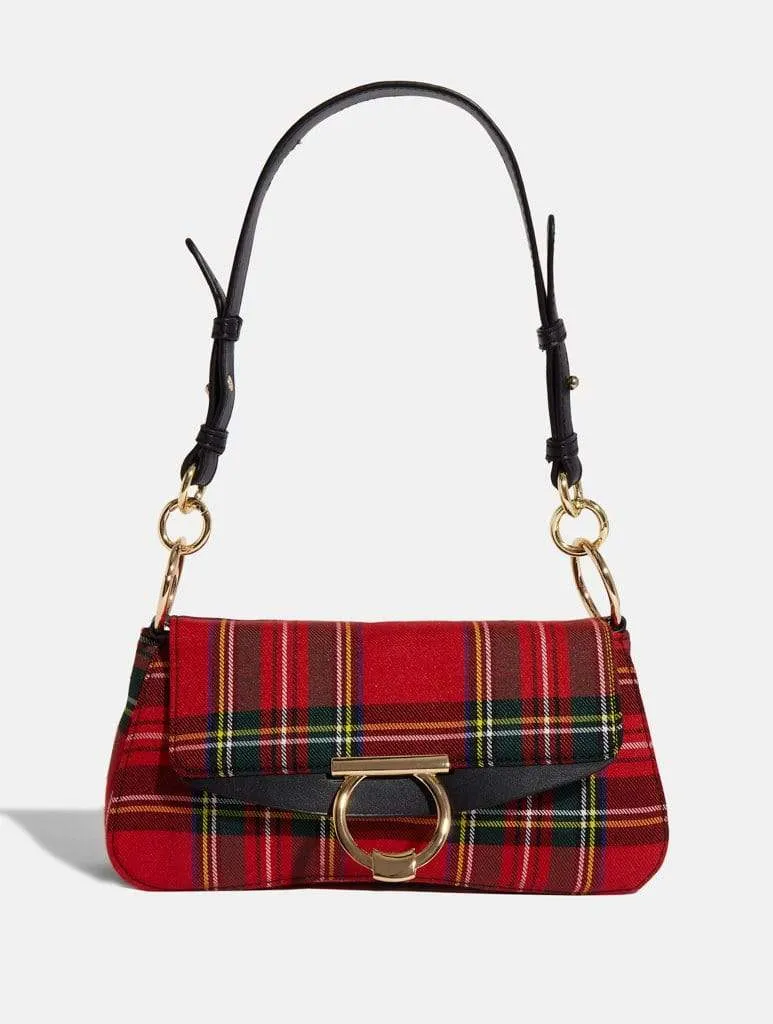 Carrie Check Shoulder Bag