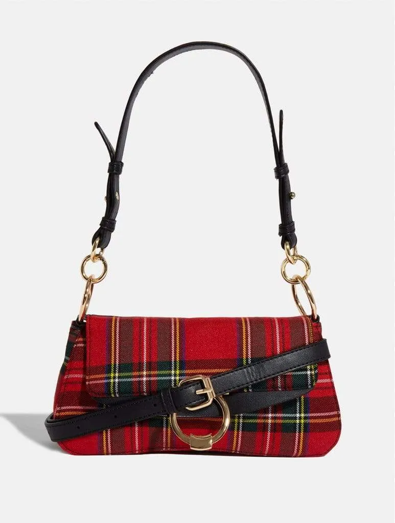 Carrie Check Shoulder Bag