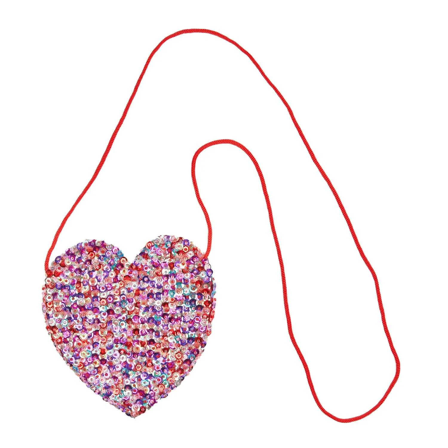 Children's Small Sparkly Sequin Heart Purse