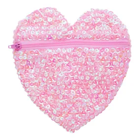 Children's Small Sparkly Sequin Heart Purse