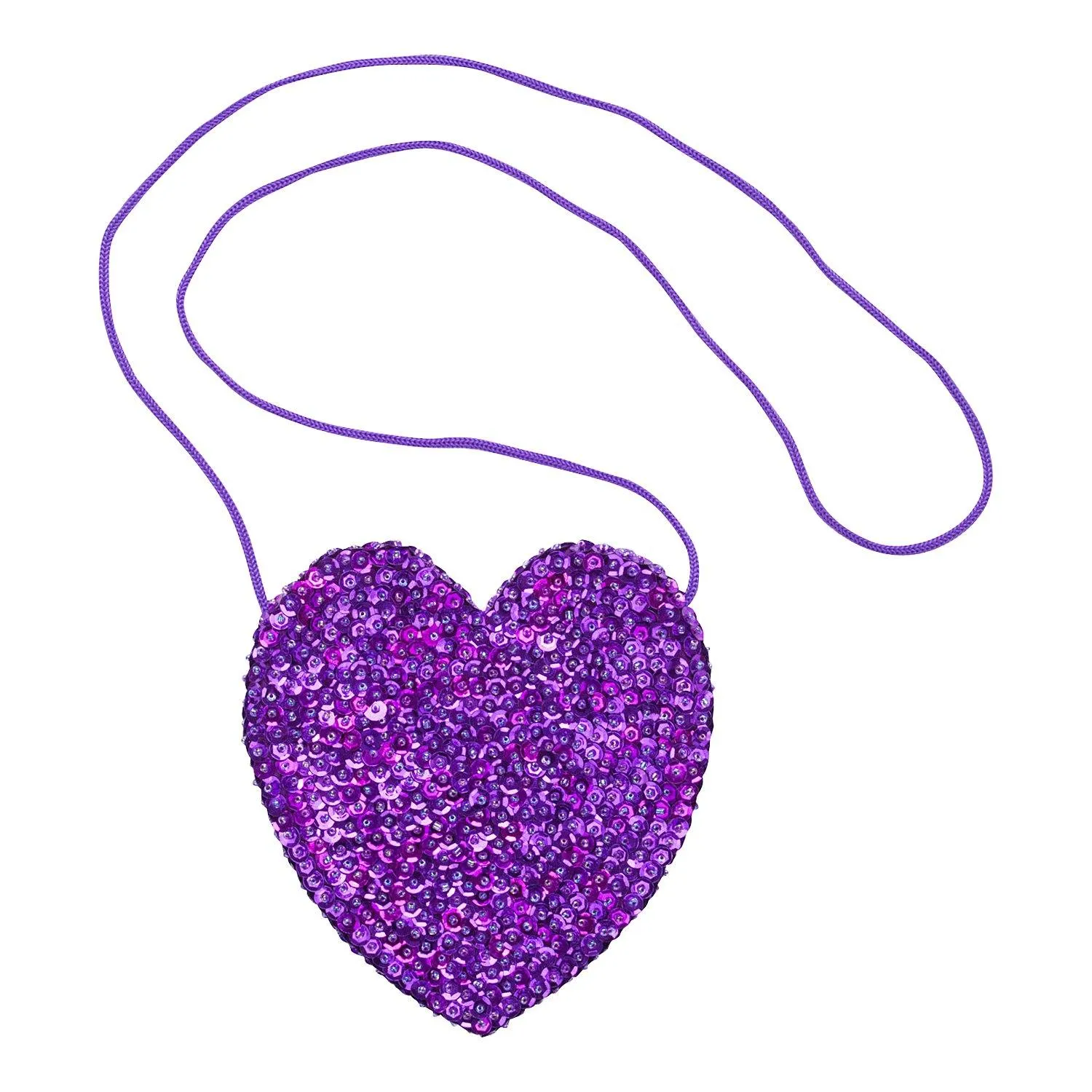 Children's Small Sparkly Sequin Heart Purse