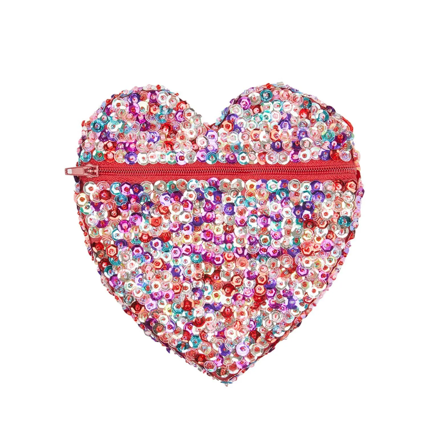 Children's Small Sparkly Sequin Heart Purse